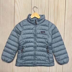 Patagonia Kids Size S (7-8) Duck Down Insulated Sweater Puffer Jacket Blue